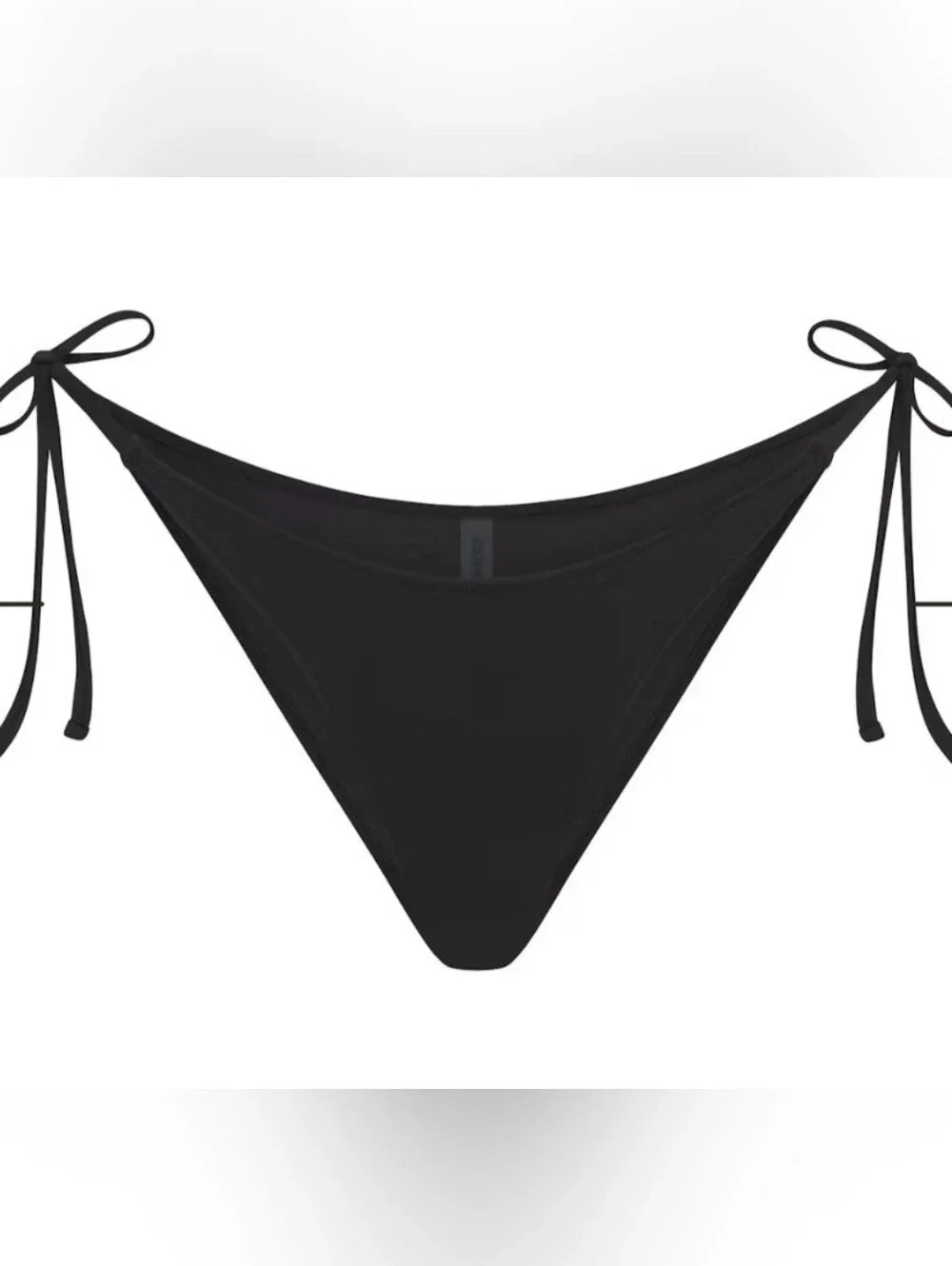 NWT SKIMS RECYCLED SWIM SIDE TIE BOTTOM BLACK ONYX  PLUS 4X